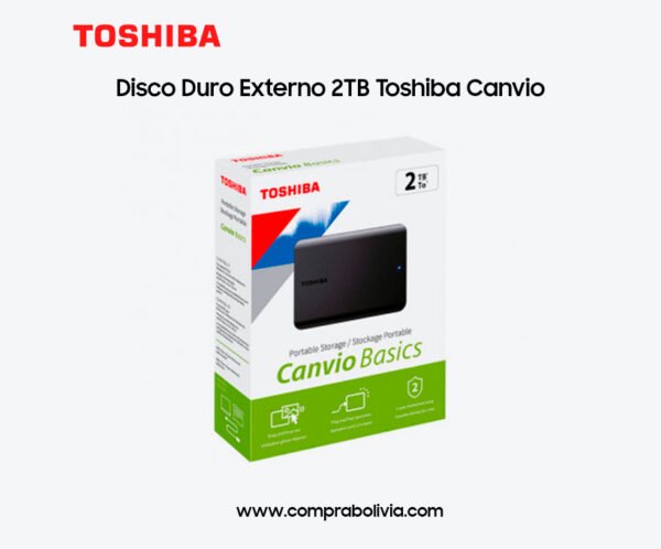 Disco Duro Externo 2TB Toshiba Canvio